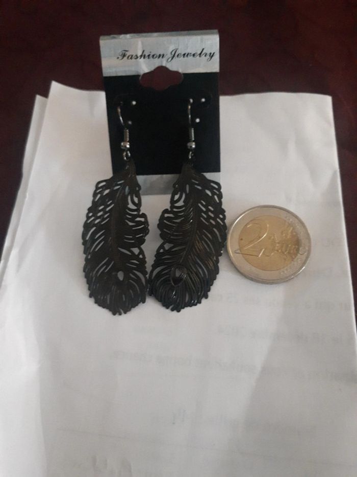 Boucles d oreilles plumes