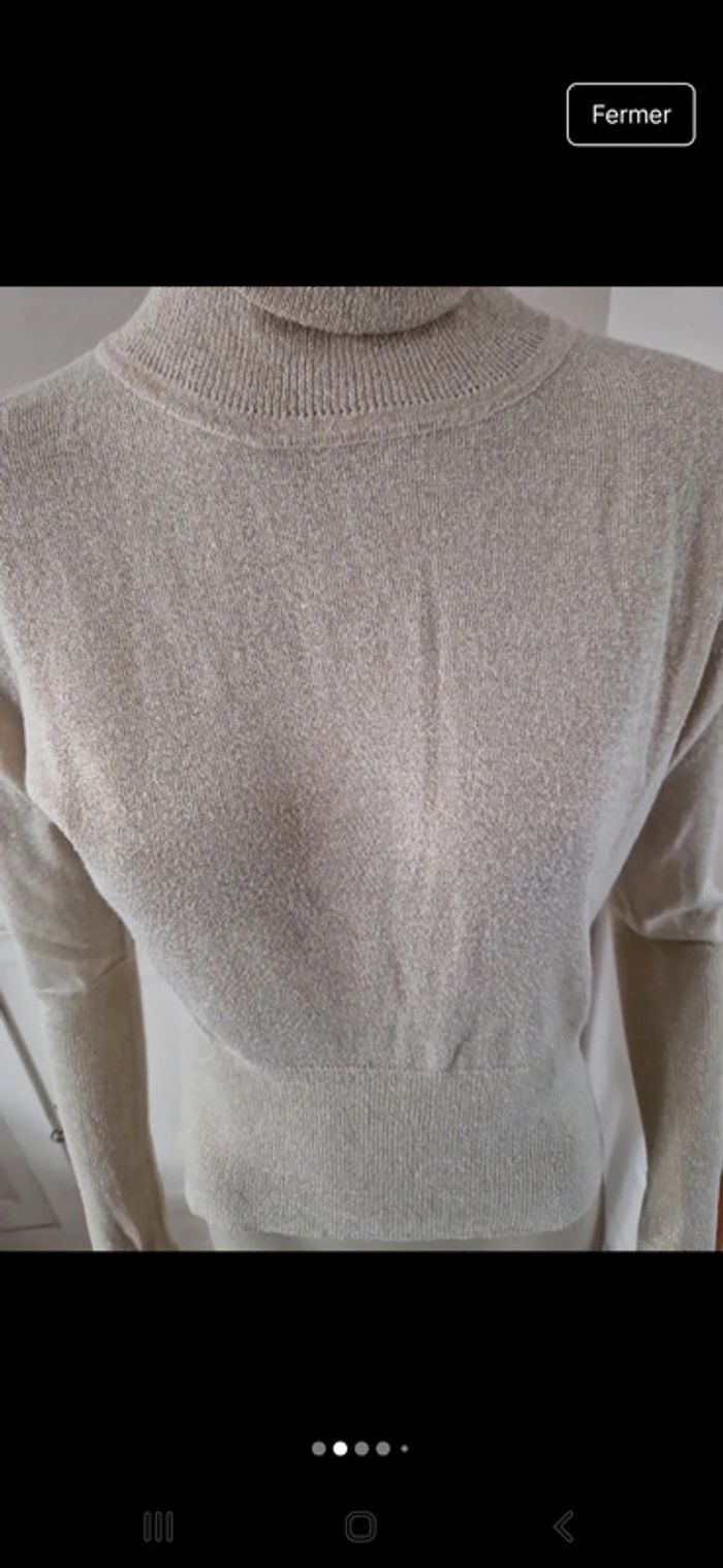 Pull mailles dorés 💫 - photo numéro 3