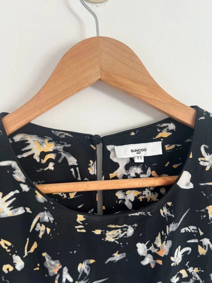 Robe Suncoo noire fleurie - photo numéro 4