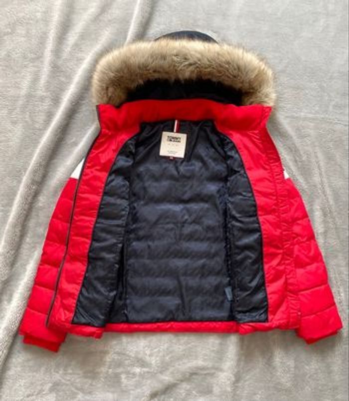 Doudoune Tommy Jeans Heritage – Bleu Blanc Rouge – XXS - photo numéro 3