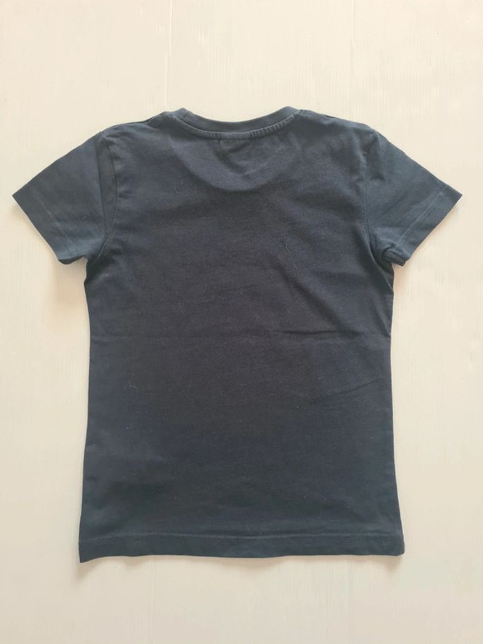 Tee-shirt bleu marine écriture "Je peux pas j'ai vacances" taille 4 ans - photo numéro 5