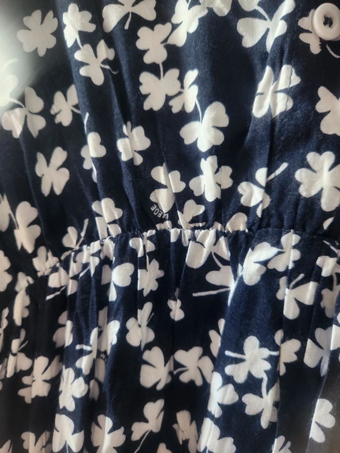 Robe longue bleu marine et blanche - photo numéro 7