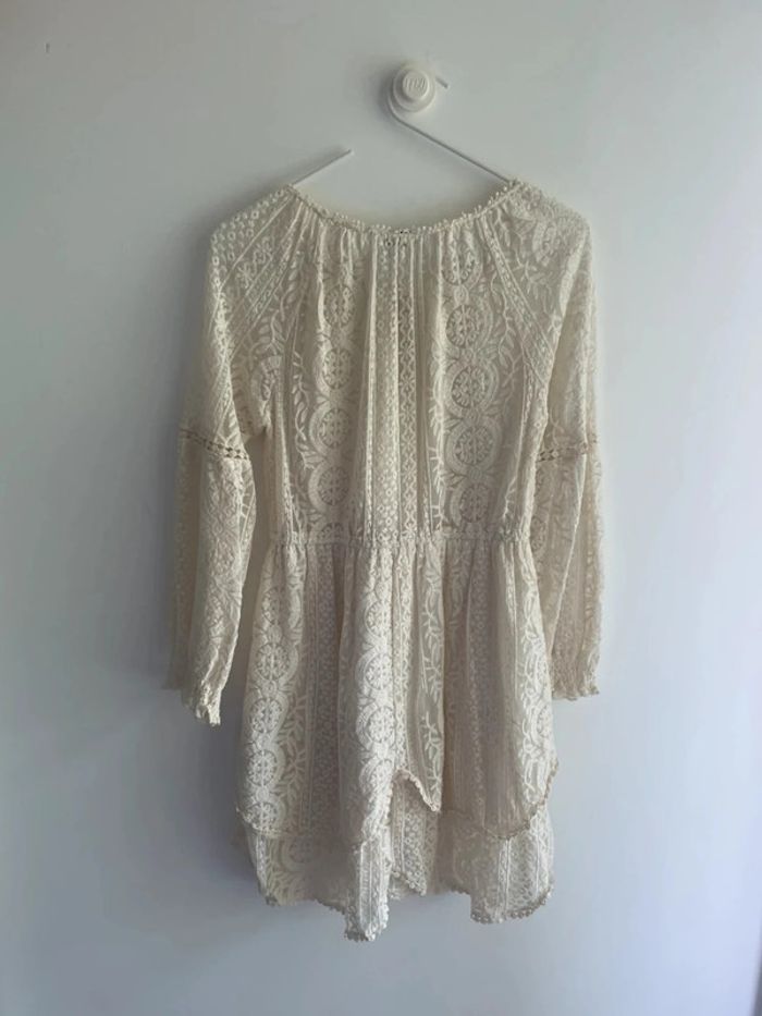 Robe dentelle crème taille M - photo numéro 6