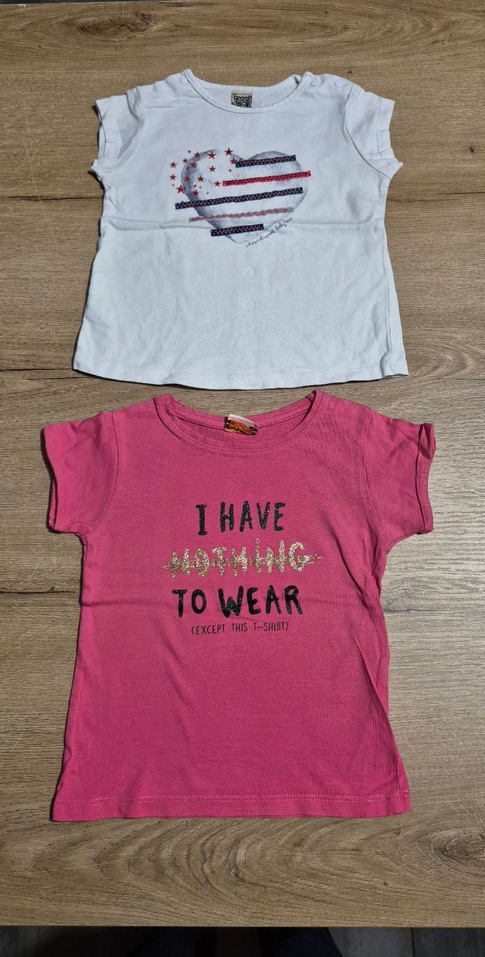 Lot t-shirts MC TAO 24 mois