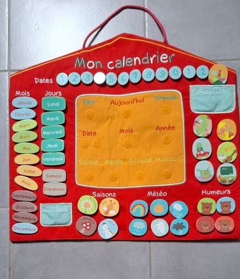 Calendrier en tissu