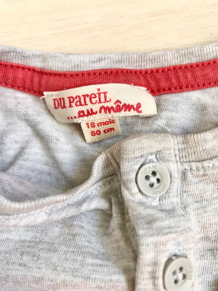 T-shirt gris 18 mois (DPAM) - photo numéro 4