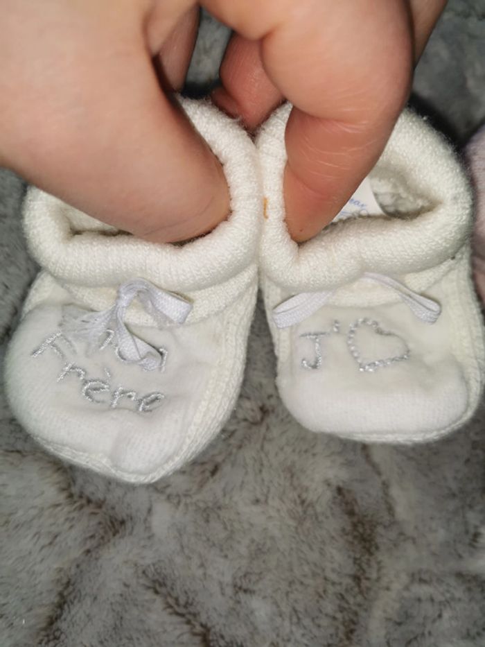 Lot de 3 paires de chaussons bébé naissance - photo numéro 3