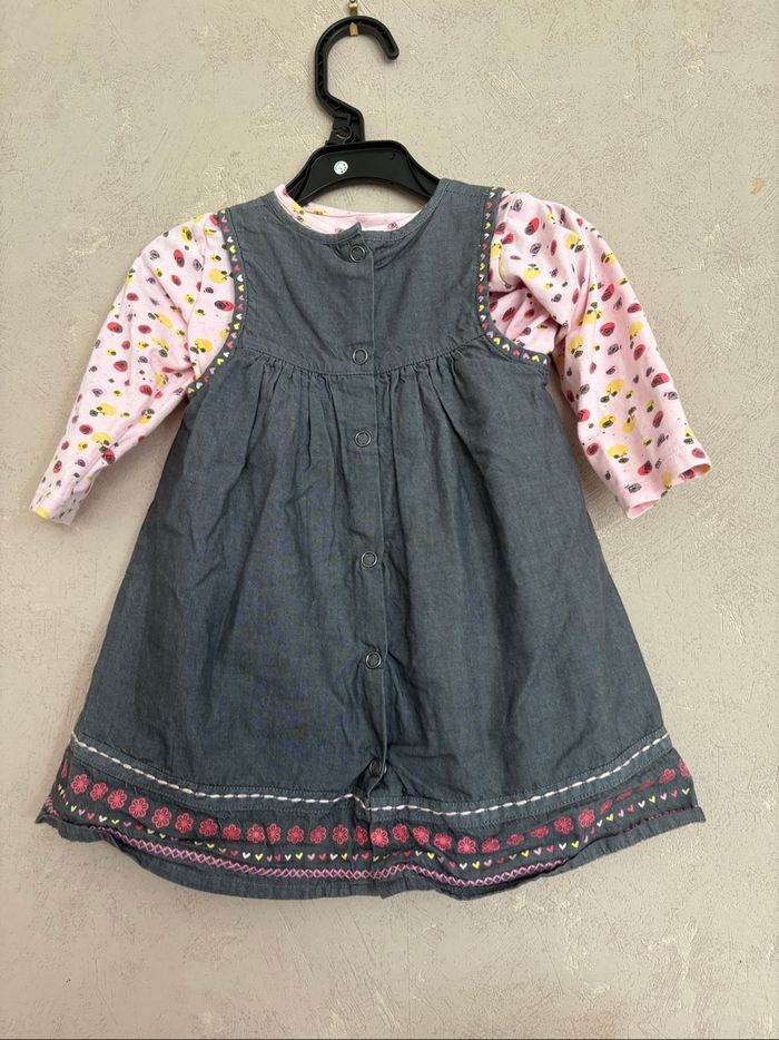 Robe salopette + tee-shirt manches longues Orchestra bébé - 12 mois - photo numéro 3