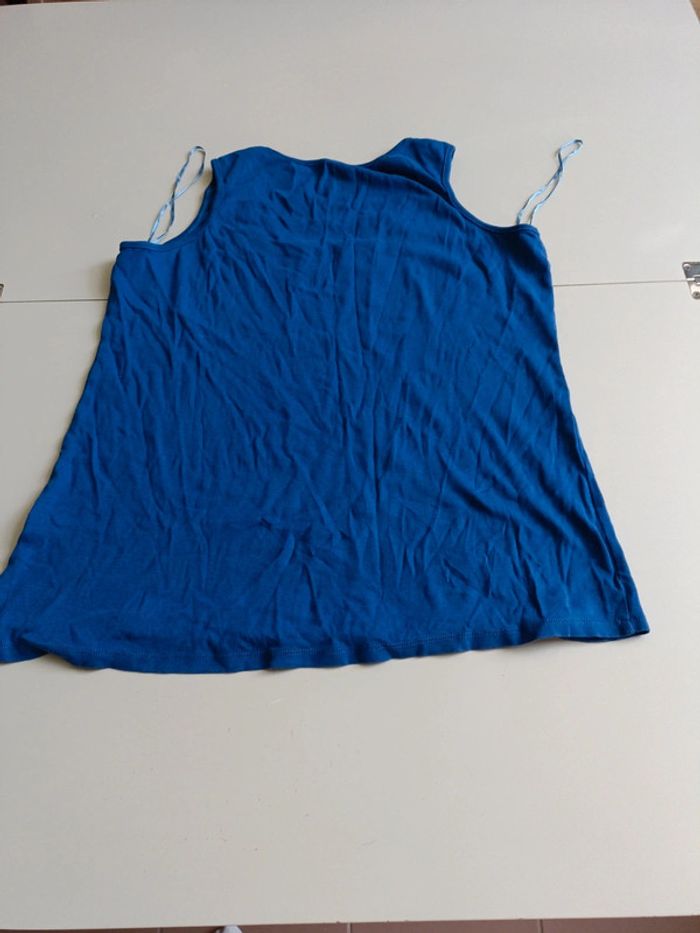 T-shirt sans manche bleu nuit ikebana 50/52 - photo numéro 3