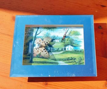 🌿 Horloge 3D papillon style cadre photo 🌿