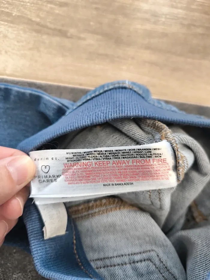 Pantalon jean souple garçon 12 mois 80cm Primark - photo numéro 8