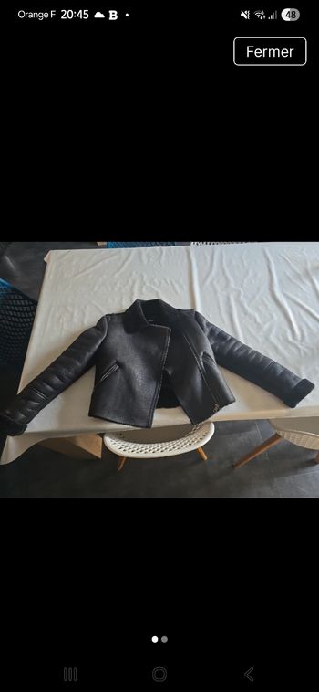 Veste fourée mi saison taille XS