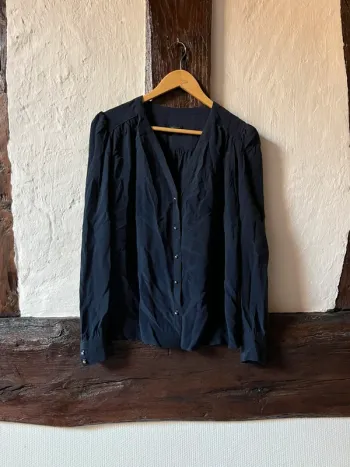 Blouse bleu marine boutonnée IKKS Women – T42