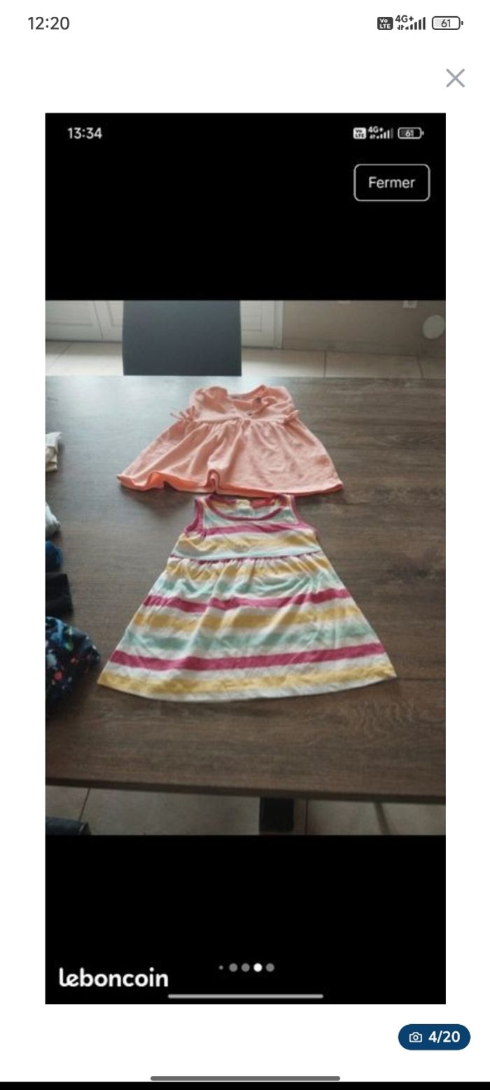 Lot vêtements fille