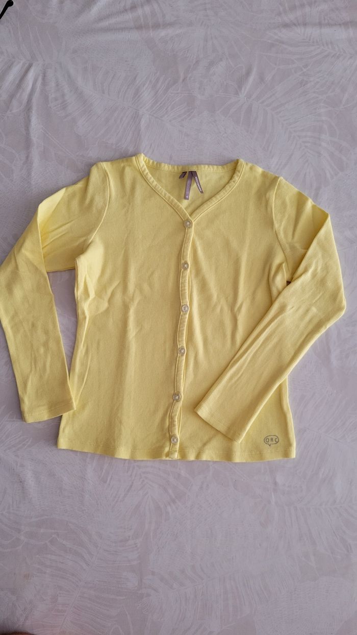 Gilet jaune boutonné ORC 8 ans