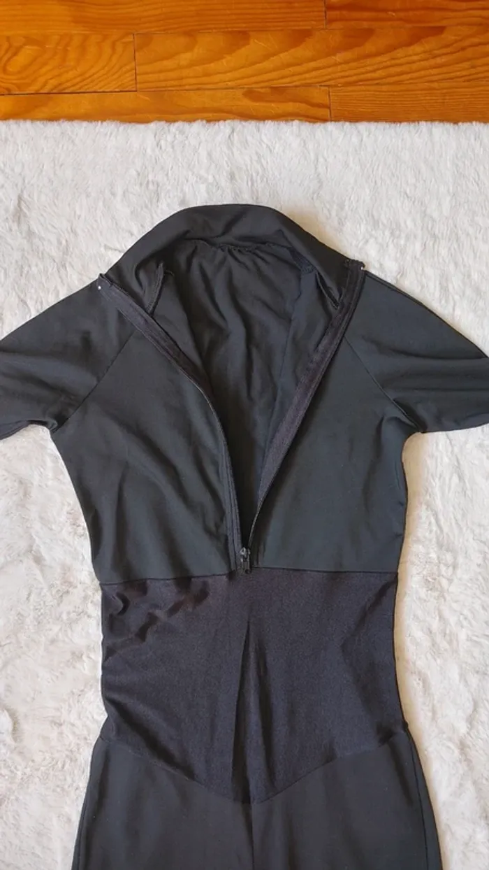 Combinaison noire manches longues col haut zip yk2 - photo numéro 7