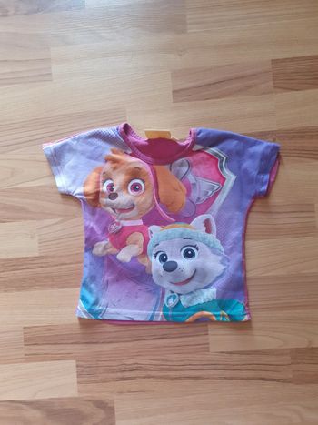 tee shirt pat patrouille Stella et everest 3 ans