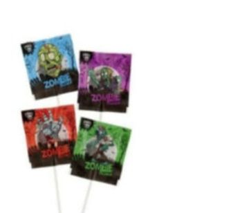 Lot de 68 sucettes zombie en promo 