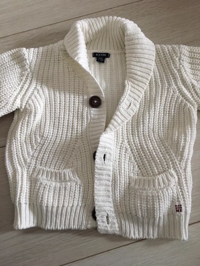 Gilet crème 12 mois kiabi - photo numéro 2