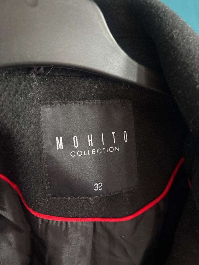 Trench coat noir taille 32 en parfait etat - photo numéro 2