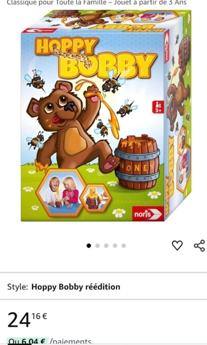 Jeu société Hoppy Bobby ours winny - photo numéro 4