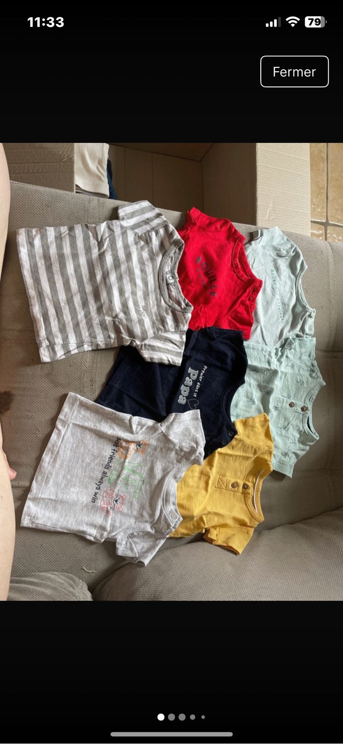 Lot de t-shirt manche courte