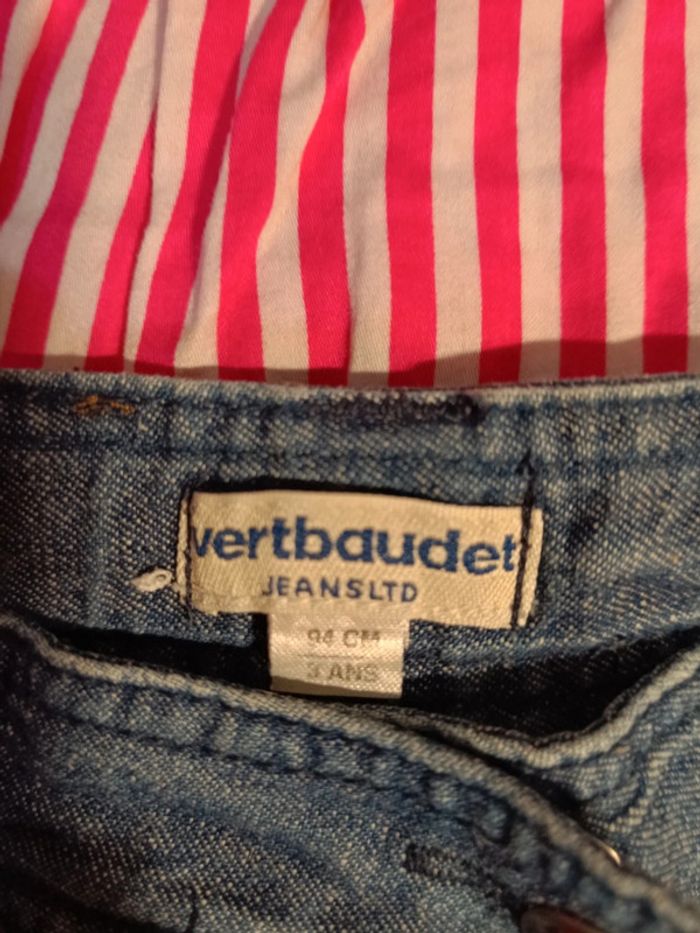 Blouse et short en jean 3 ans - photo numéro 3
