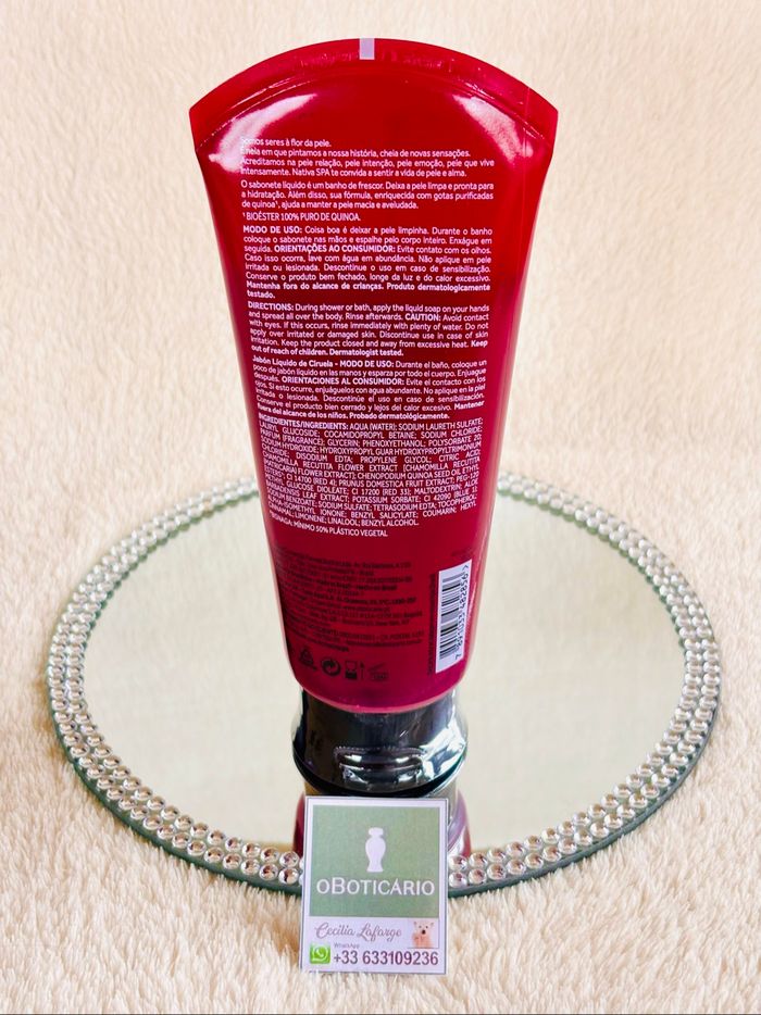 Savon liquide corps Nativa Spa OBoticario Ameixa - photo numéro 2