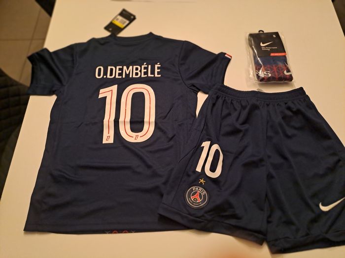 Ensemble dembele 10ans psg maillot etoile