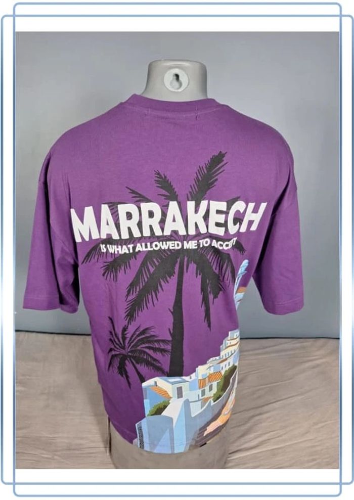 tee shirt imprime plus eighteen / violet homme s / brodé (524) - photo numéro 5