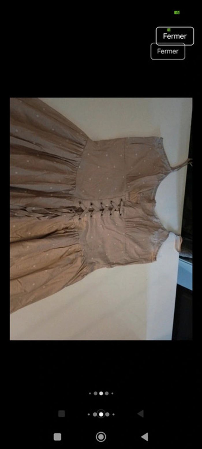 Robe femme Mais il est où le soleil taille 42 bustier noué sur le devant rétro vintage - photo numéro 4