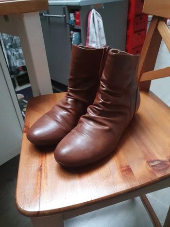 Bottines cognac