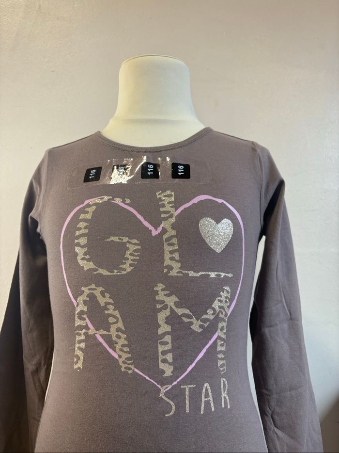 T shirt ML fille taille 116 - photo numéro 2