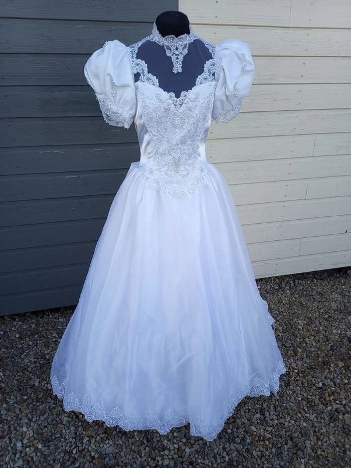 robe de mariée vintage taille 36/38/40 - photo numéro 9
