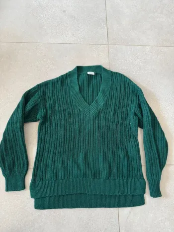 Pull vert foncé Pimkie, très bon état, taille S