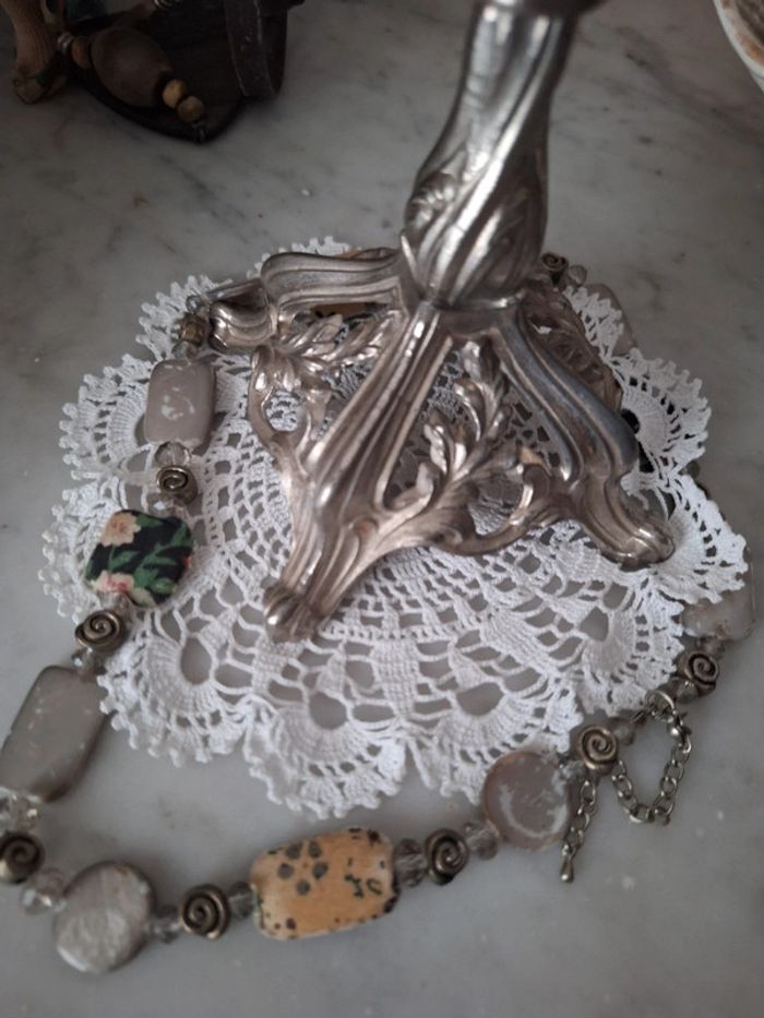 Collier vintage shabby - photo numéro 12
