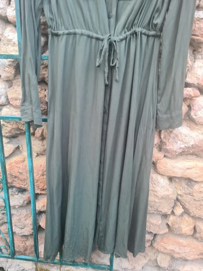 Robe chemise kaki taille 38 Promod - photo numéro 5