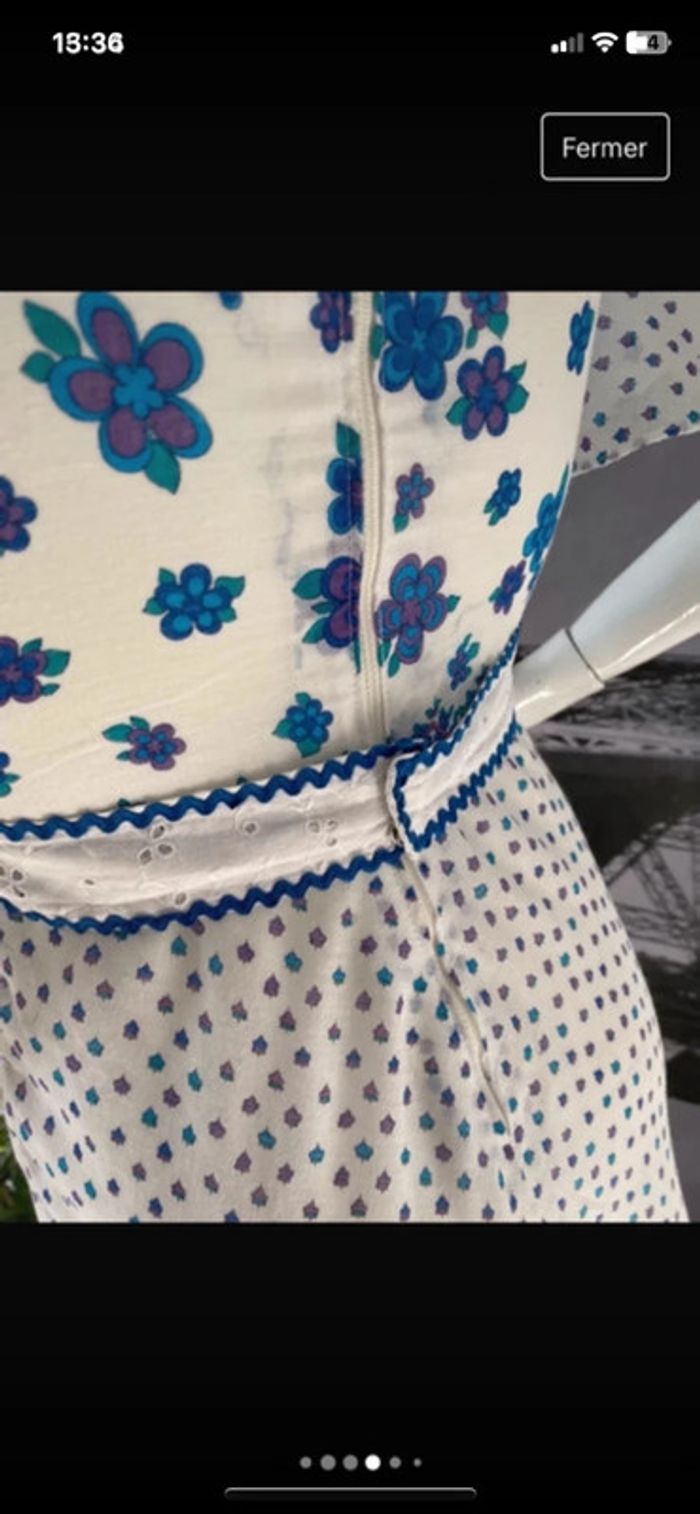 Robe longue de 1970 voir mensurations - photo numéro 4