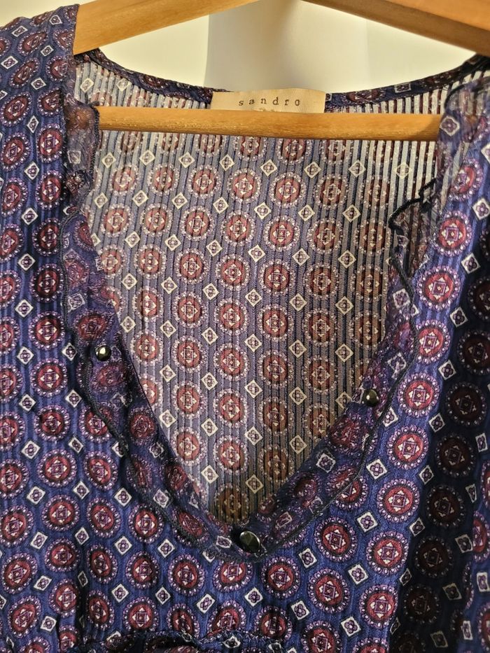 Robe en soie sandro t2 - photo numéro 5