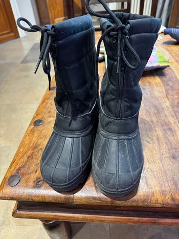Bottes de neige après ski  37 unisexe noir