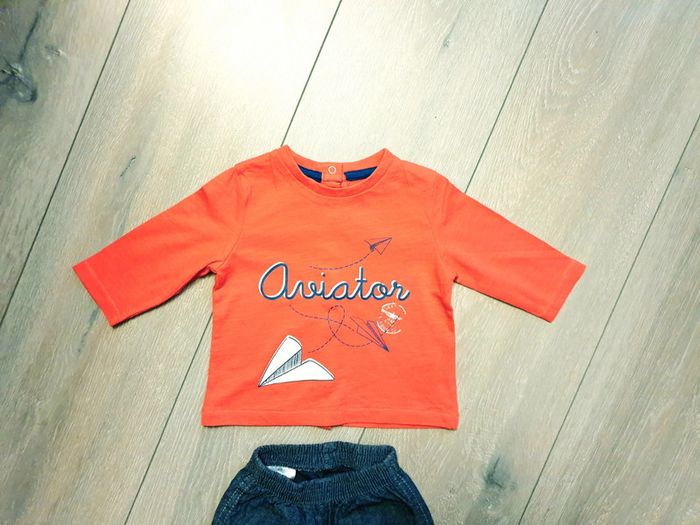 Ensemble maillot+pantalon. Garçon 3 mois. Marque Kiabi - photo numéro 2