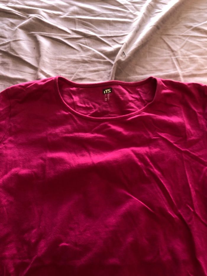 Teeshirt basique fushia TB état T44 - photo numéro 2