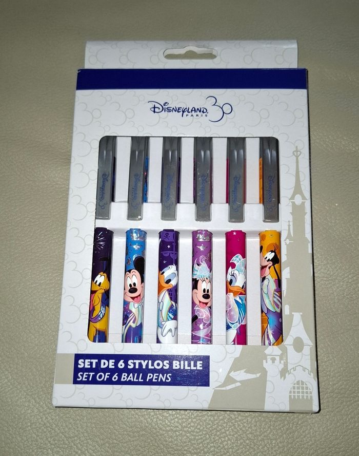 Set de 6 stylo à billes disney