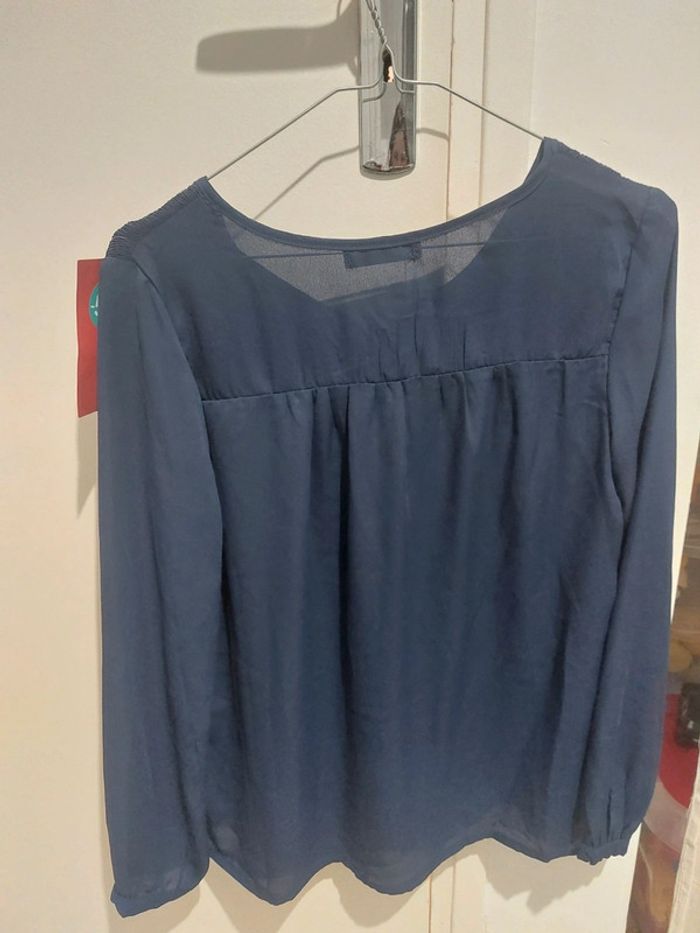 Blouse bleu marine - MIM - taille 34 - photo numéro 4