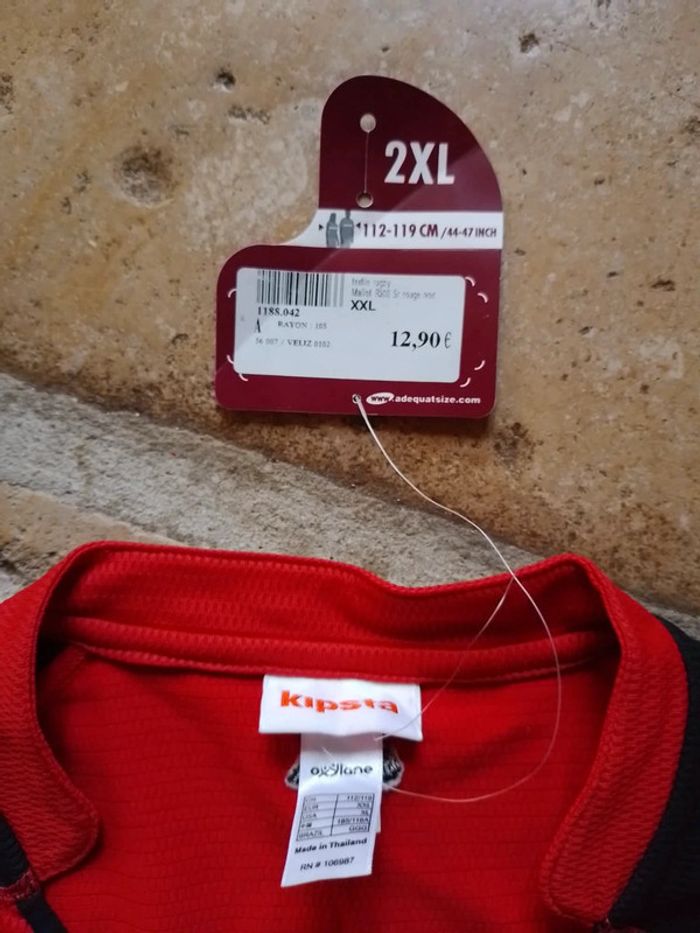 T-shirt Kipsta rouge XXL - photo numéro 3