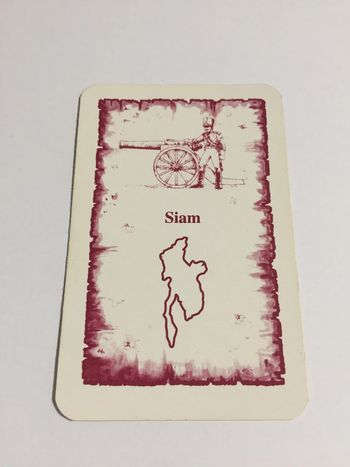 Carte Siam pièce détachée jeu de société Risk la conquête du monde Parker #A54