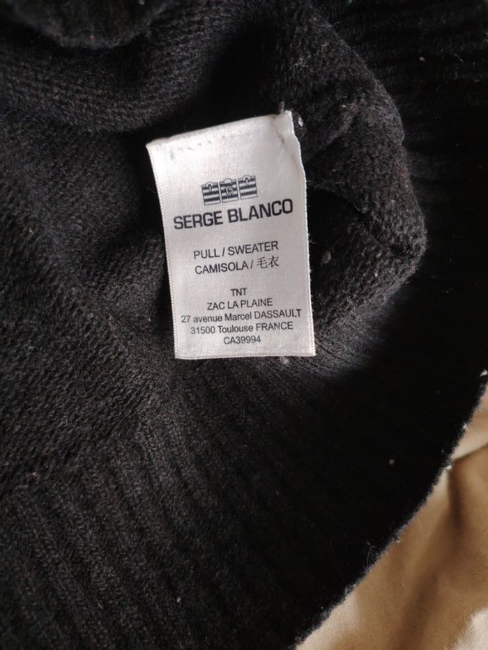 Pull en laine homme taille L Serge Blanco - photo numéro 9