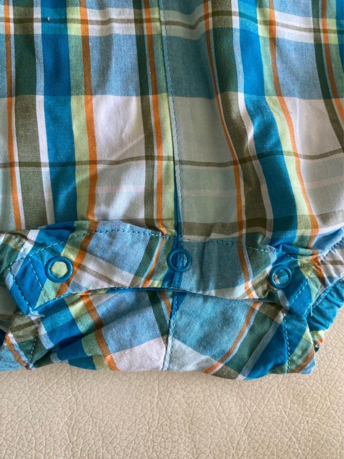 Barboteuse salopette style madras 24 mois Sergent major - photo numéro 6