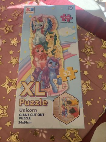 XL puzzle unicorn ( licorne) 52 34x91 cm