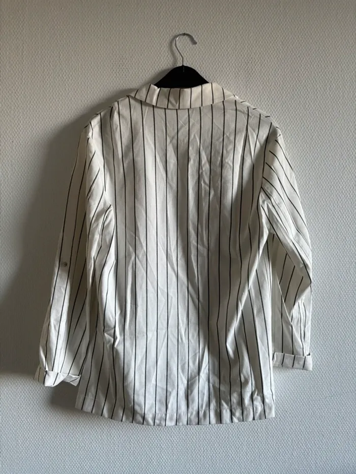 Veste blazer fluide à rayures - photo numéro 5